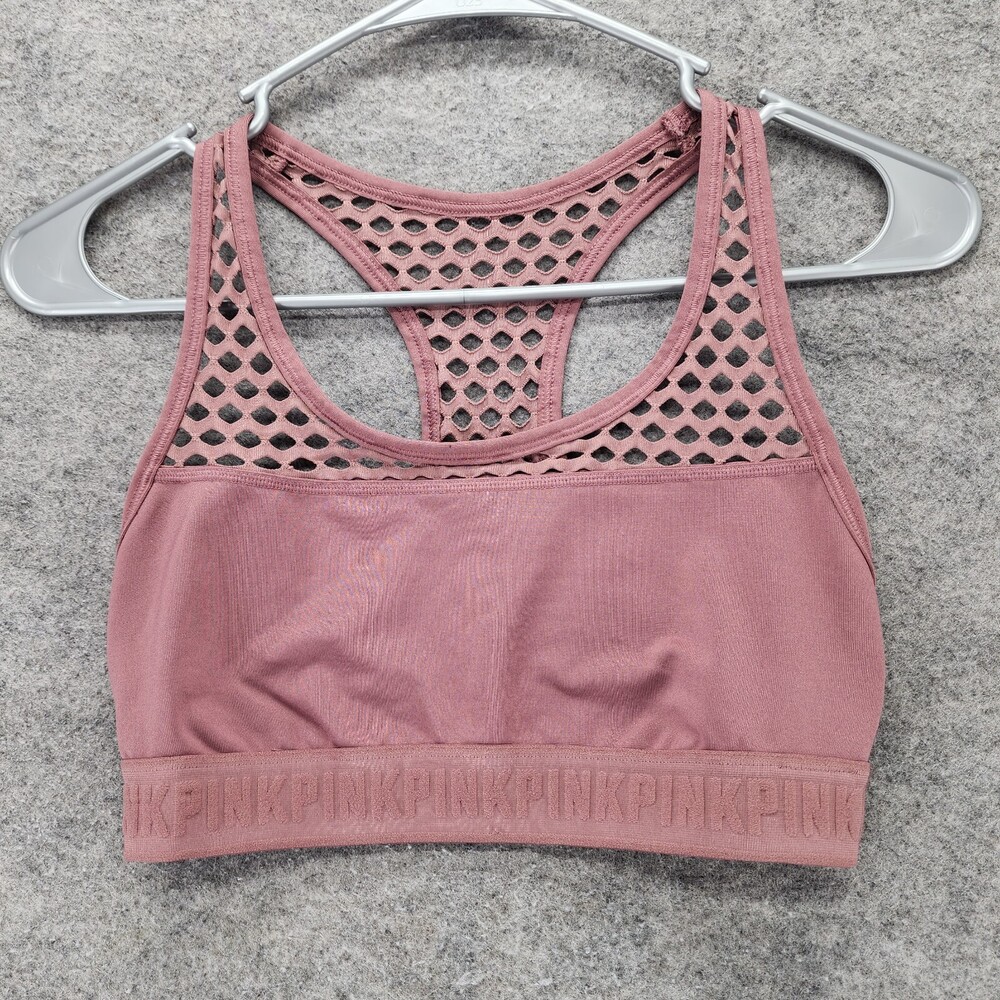 PINK Victoria Secret Sports Bra Womens Medium Ultimate Unlined Pullover